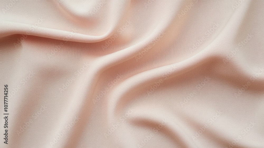 Obraz premium Close-up light pink fabric smooth elegant texture appears beige Canvas background