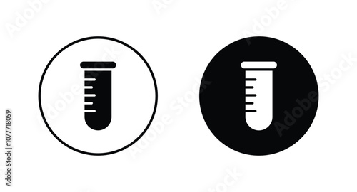 test tube icon set vector. Laboratory icon