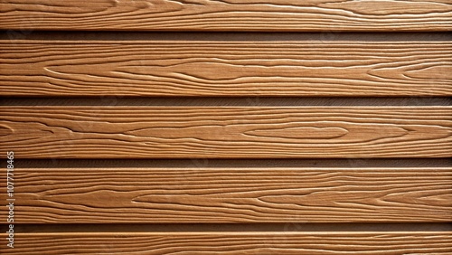 brown plastic siding textured plank surface with random shadow Extreme Close-Up