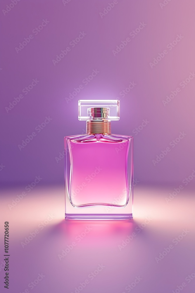 A bottle of perfume is sitting on a table A bottle of perfume is sitting on a table