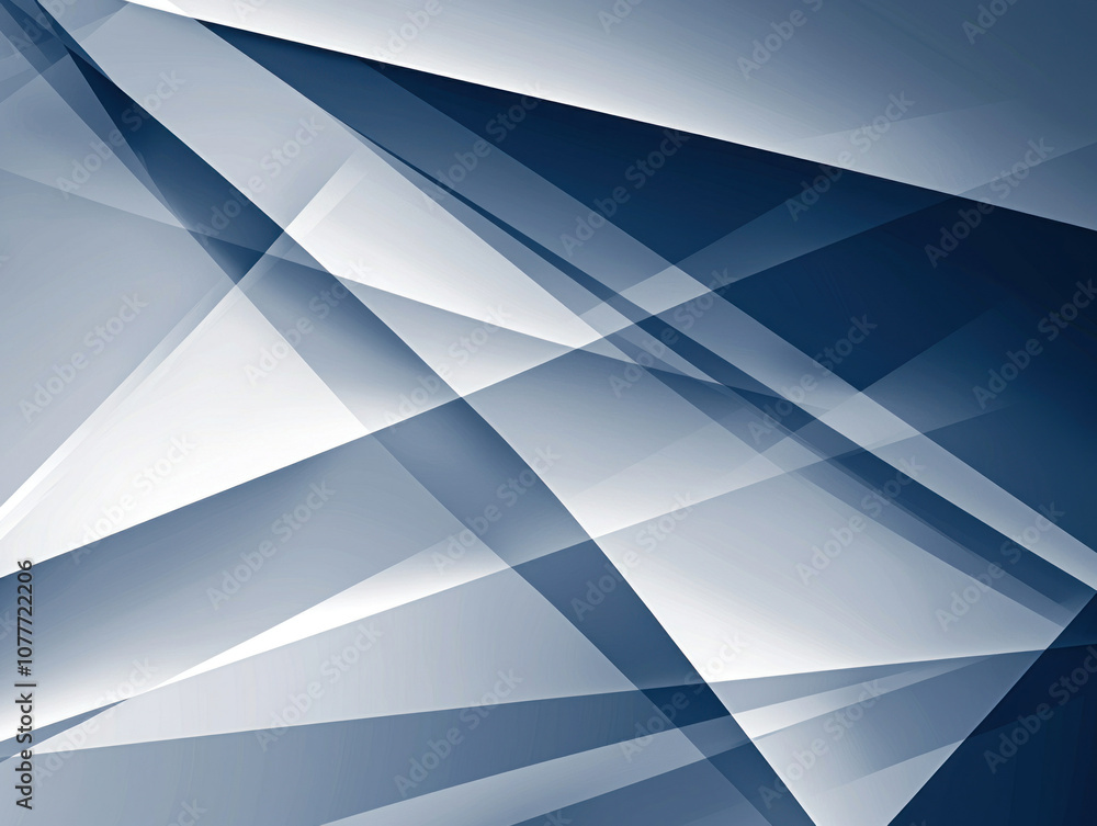 Abstract geometric shapes create dynamic composition in deep blue tones. Abstract geometric shapes create dynamic composition in deep blue tones.