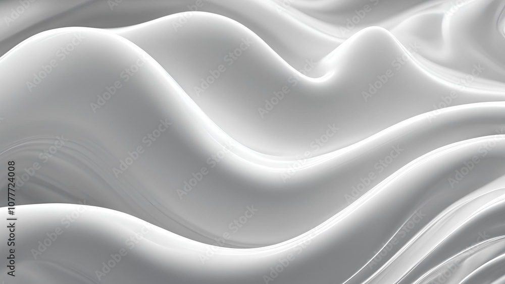 Pure white waves create a seamless blend with the minimalist background, embodying simplicity and elegance, Abstract background. Pure white waves create a seamless blend with the minimalist background, embodying simplicity and elegance, Abstract background.