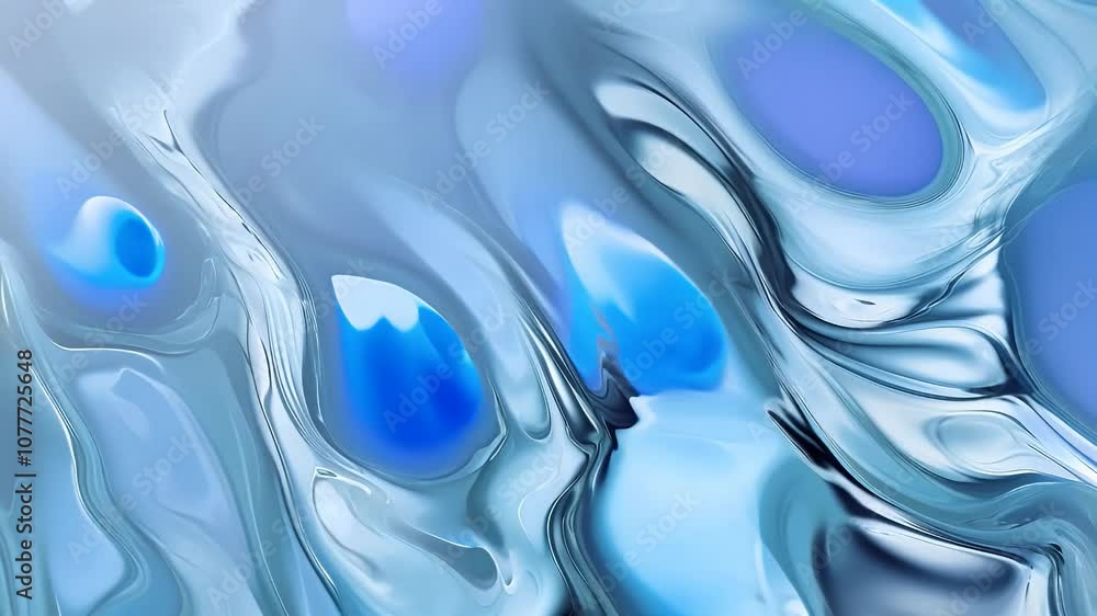Abstract fluid art in shades of blue, evoking a calming, serene atmosphere. Abstract fluid art in shades of blue, evoking a calming, serene atmosphere.