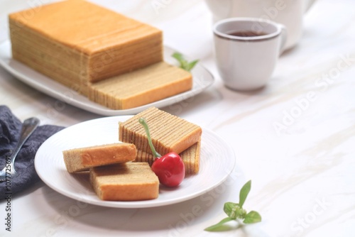 Lapis legit or spekkoek or Thousand Layer Cake, A traditional Indonesia’s Top Traditional Cake is a must for special celebrations such as Chinese New Year, Christmas, or Eid
