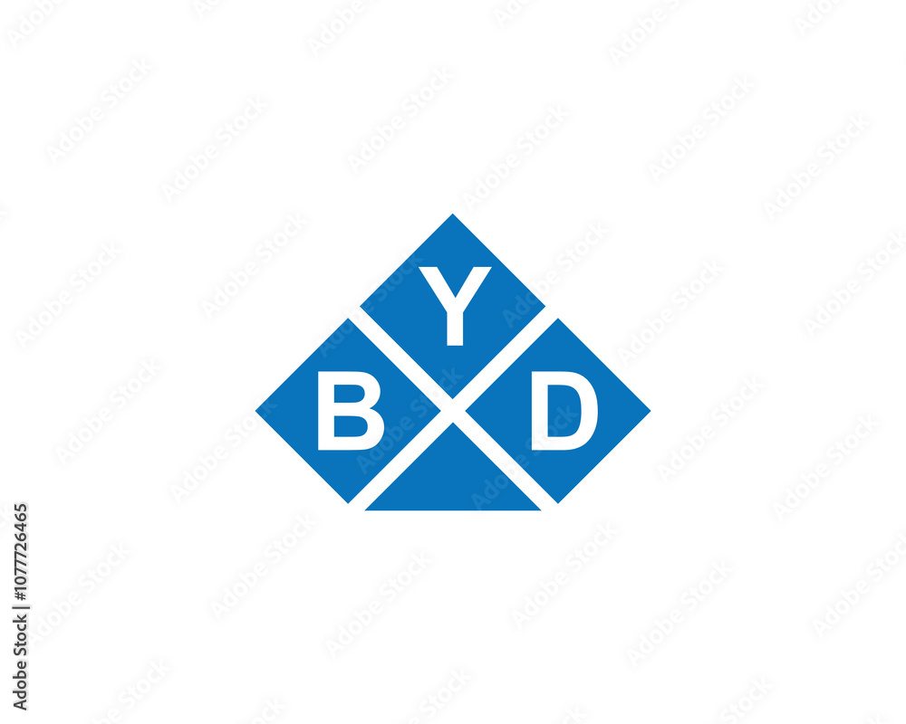 Fototapeta premium BYD logo design vector template. BYD