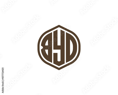 BYD logo design vector template. BYD photo