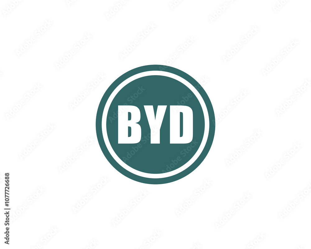 BYD logo design vector template. BYD BYD logo design vector template. BYD