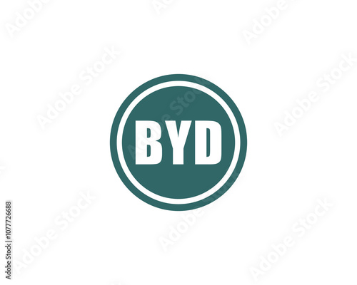 BYD logo design vector template. BYD