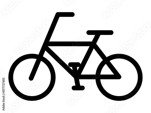 自転車のアイコン（シルエット）