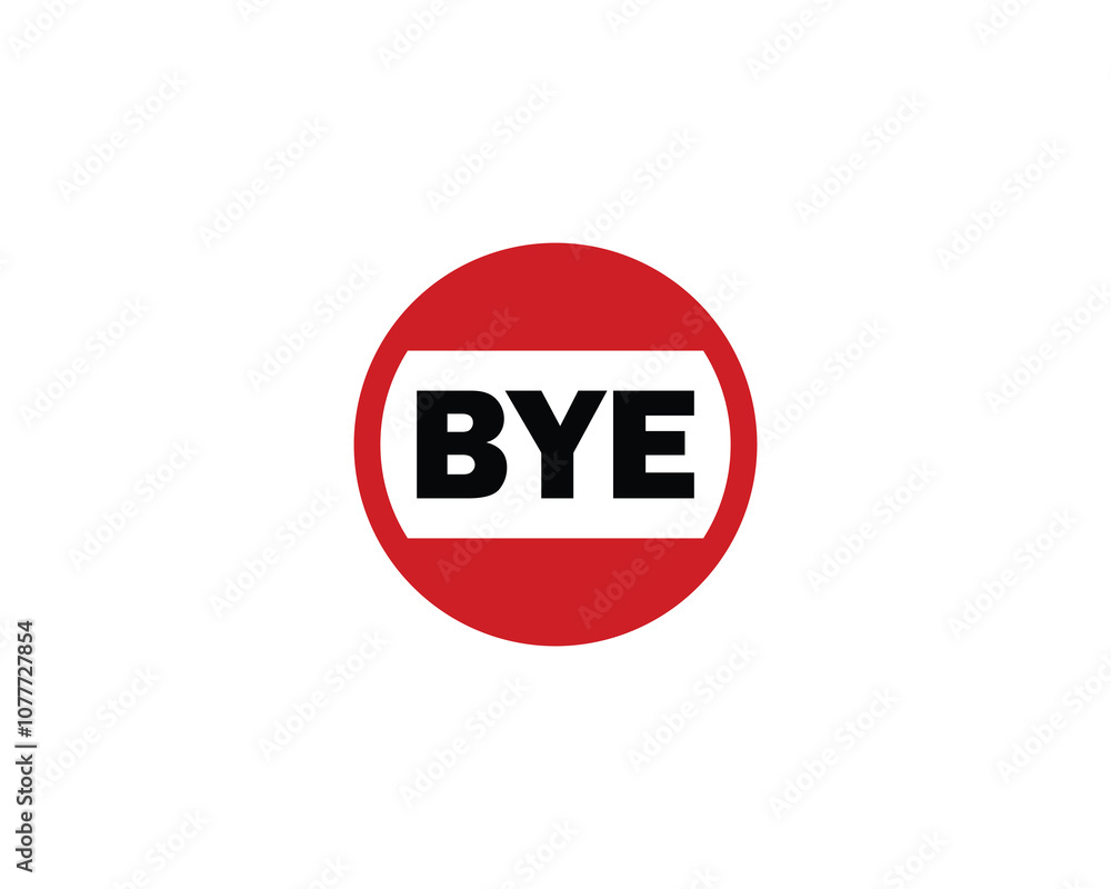BYE logo design vector template. BYE BYE logo design vector template. BYE