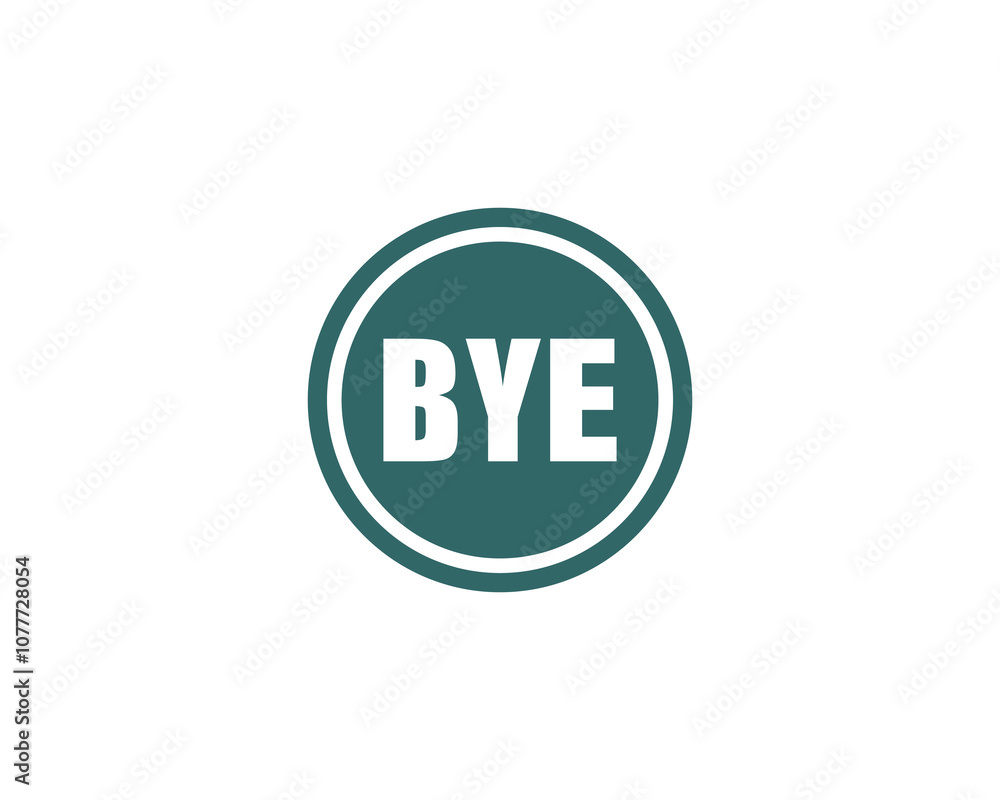 BYE logo design vector template. BYE BYE logo design vector template. BYE