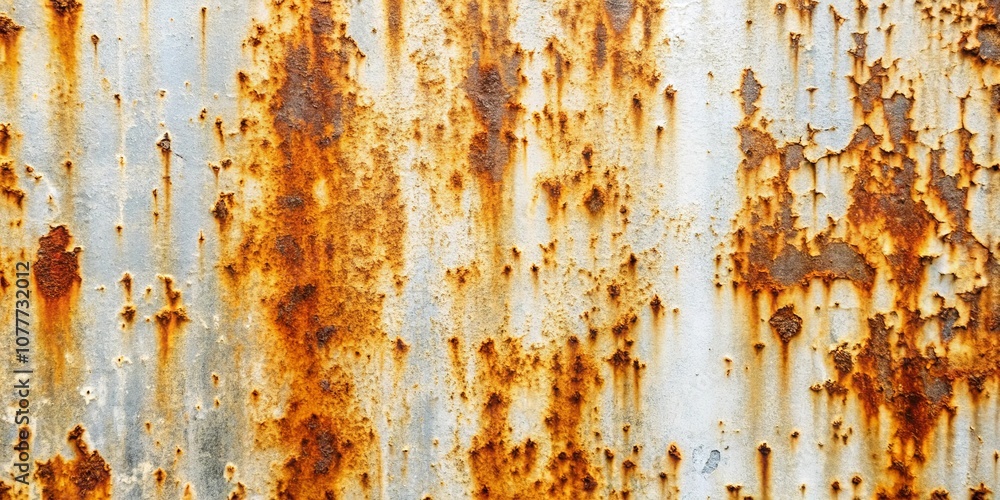 A weathered metal surface revealing the passage of time through intricate patterns of rust and decay. A weathered metal surface revealing the passage of time through intricate patterns of rust and decay.