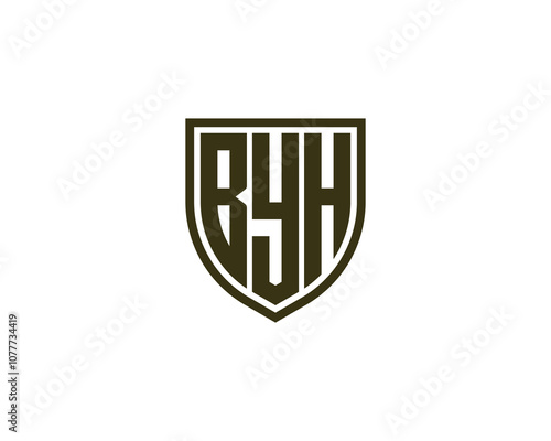 BYH Logo design vector template. BYH