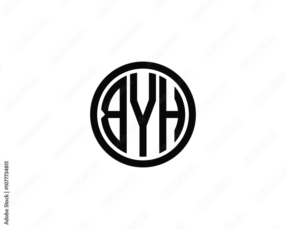 BYH Logo design vector template. BYH BYH Logo design vector template. BYH