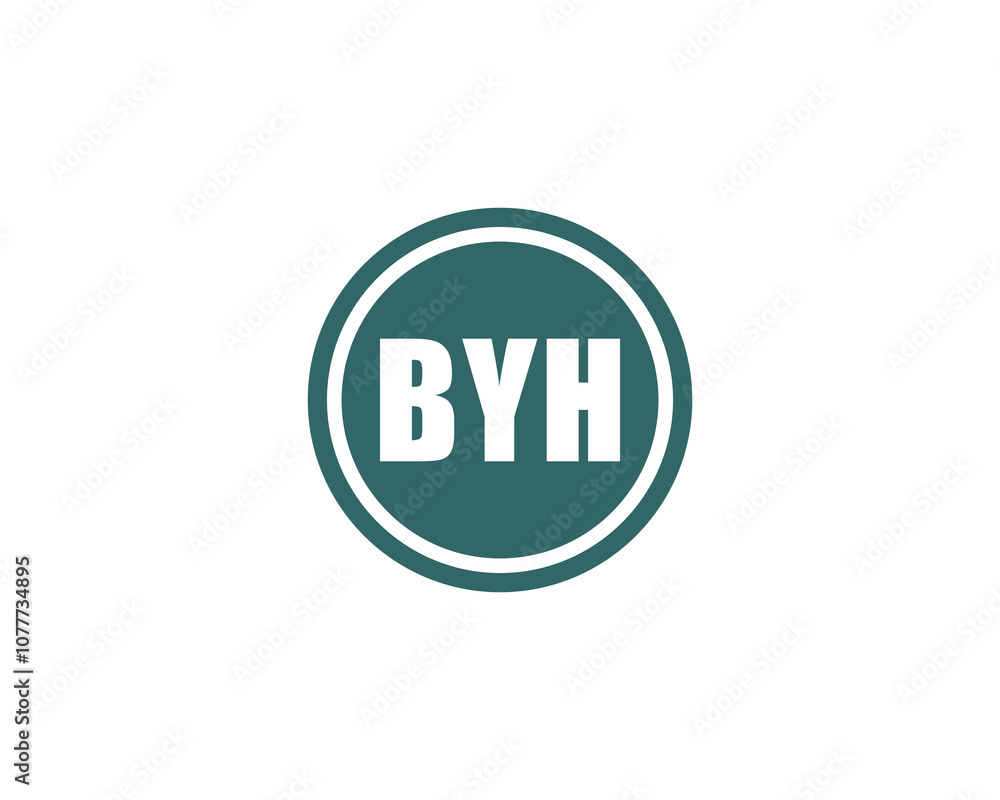 BYH Logo design vector template. BYH BYH Logo design vector template. BYH