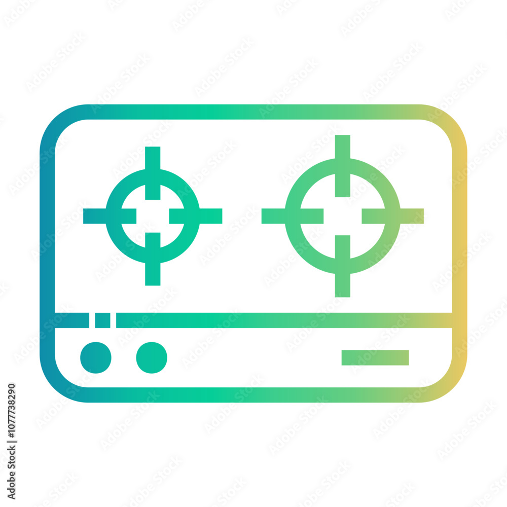 stove Line Gradient Icon stove Line Gradient Icon