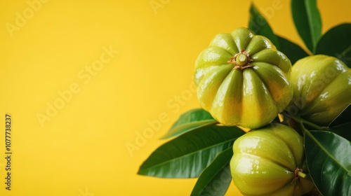 Close-up of Garcinia Cambogia Fruit photo