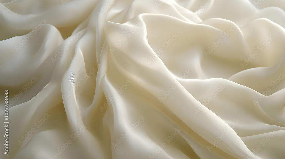 Fototapeta premium Creamy Abstract Fabric Background Texture