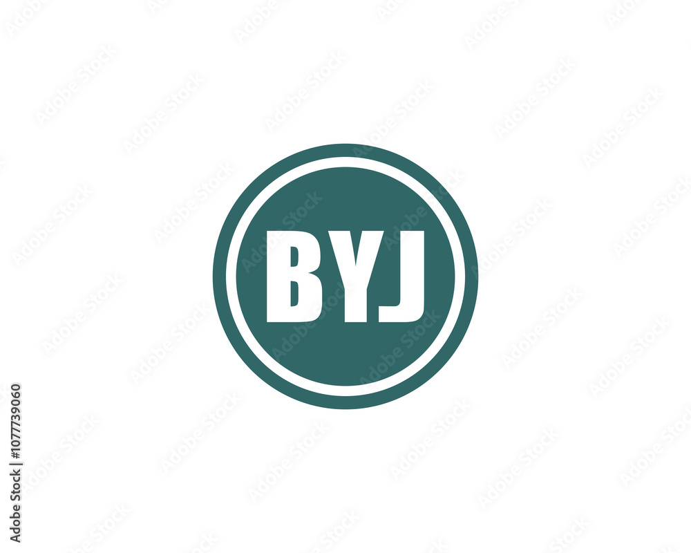 BYJ Logo design vector template. BYJ BYJ Logo design vector template. BYJ
