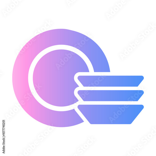 dishes Gradient icon
