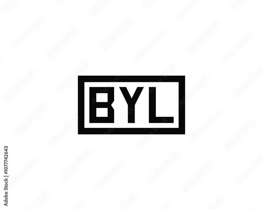 BYL logo design vector template. BYL BYL logo design vector template. BYL