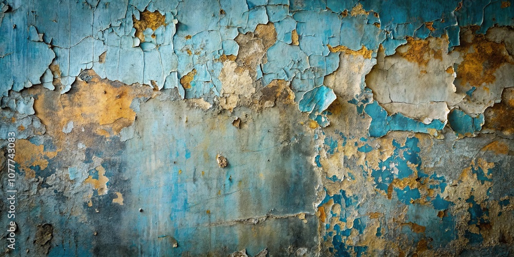 A Tapestry of Time, Where Layers of Blue, Yellow, and Gray Intertwine, Revealing the Underpinnings of a Forgotten Surface A Tapestry of Time, Where Layers of Blue, Yellow, and Gray Intertwine, Revealing the Underpinnings of a Forgotten Surface
