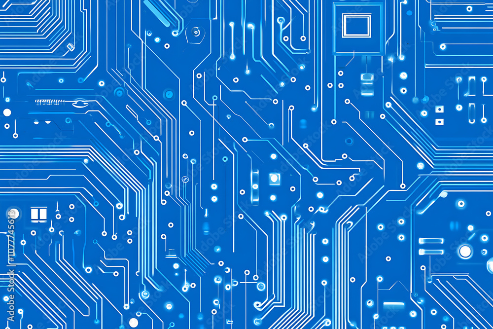 Futuristic vector illustration of a blue circuit board with intricate digital tech elements, perfect for advanced technology backgrounds.
Futuristic vector illustration of a blue circuit board with intricate digital tech elements, perfect for advanced technology backgrounds.