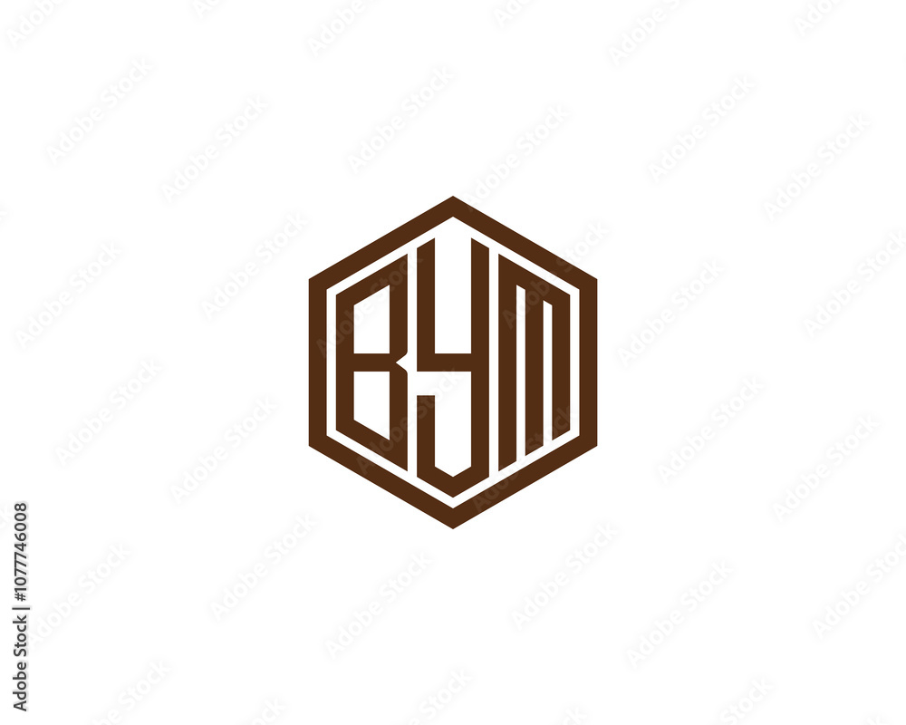 BYM logo design vector template. BYM BYM logo design vector template. BYM