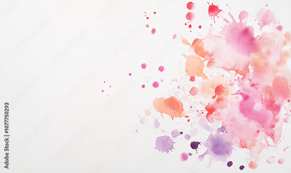 abstract watercolor background with splashes-generative ai abstract watercolor background with splashes-generative ai