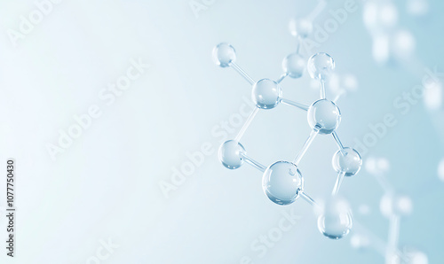 dna molecule model background-generative ai