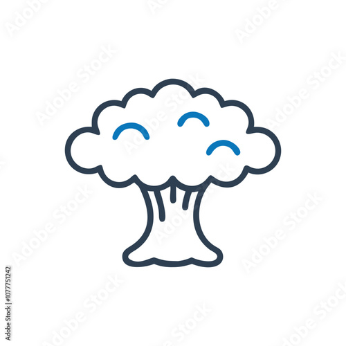 Mushroom cloud icon