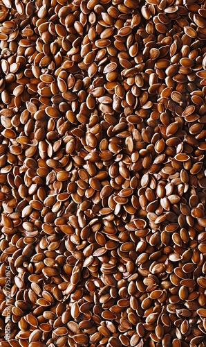 Close up of flax seeds as a background. Toned.