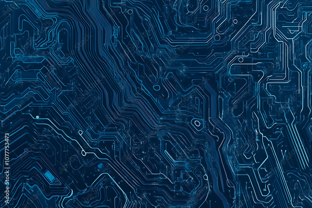 Close-up of a glowing neon circuit board pattern, showcasing intricate lines and electronic pathways in a vibrant blue hue
Close-up of a glowing neon circuit board pattern, showcasing intricate lines and electronic pathways in a vibrant blue hue