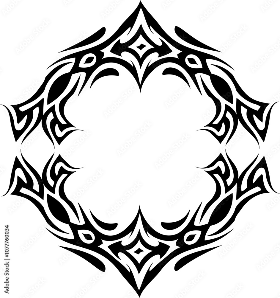 Fototapeta premium Neo tribal art frame