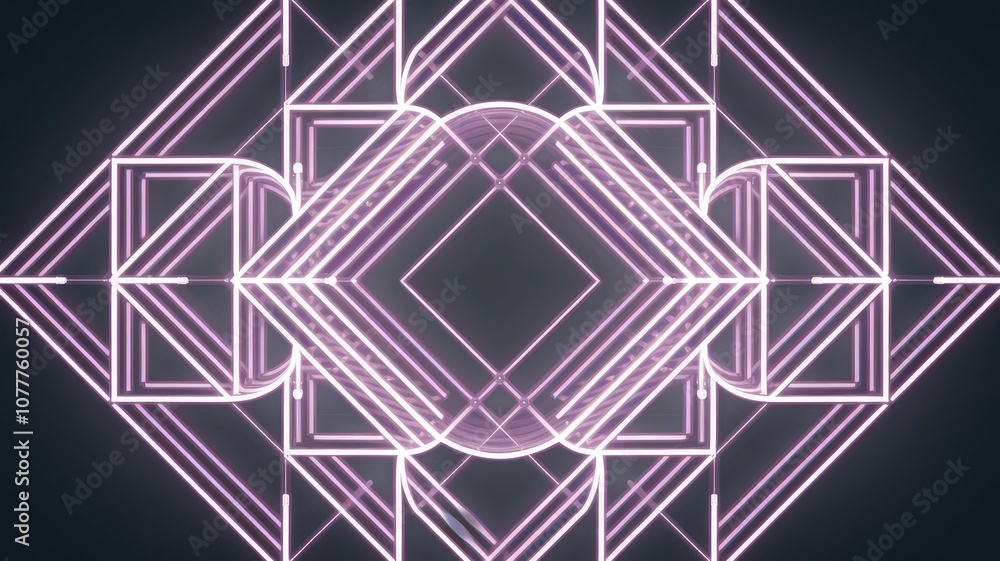 illustration of a grid of glowing neon lines illustration of a grid of glowing neon lines