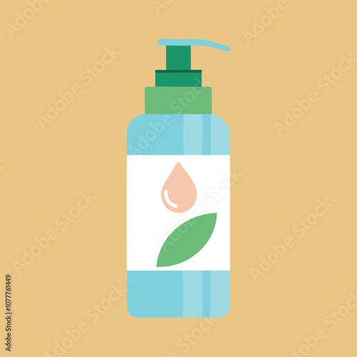 skincare lotion silhouette vector illustration