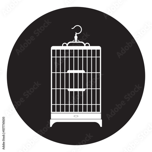 bird cage icon illustration design