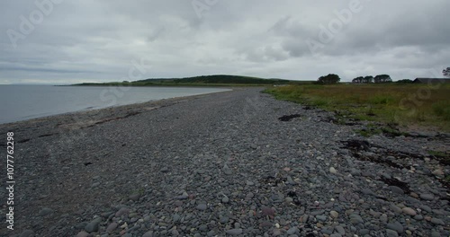 Wide shot looking south of New England Bay Beach, Stranraer photo