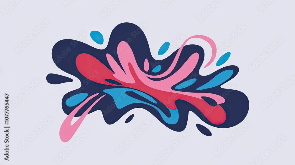 Obraz premium an illustration of an abstract futuristic background