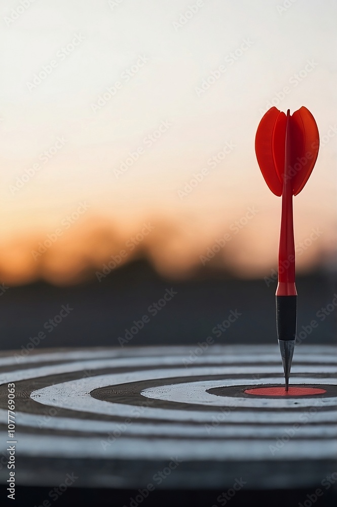 dart in the target dart in the target