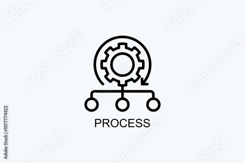 Process Vector Icon Or Logo Illustration