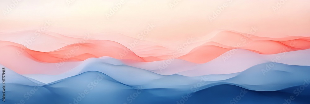 Tranquil Fusion - Seamless Gradient in Warm Coral and Cool Blue for Minimalist Design Tranquil Fusion - Seamless Gradient in Warm Coral and Cool Blue for Minimalist Design