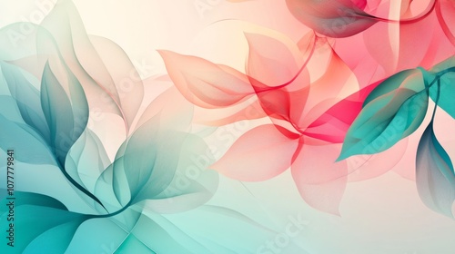 Soft, clean illustration with a gradient in shades of pink and teal, creating a fresh, modern aesthetic