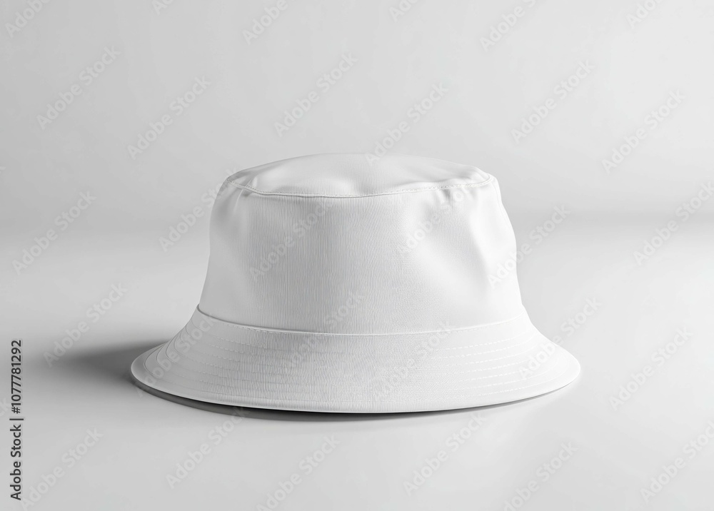 White bucket hat isolated PNG transparent White bucket hat isolated PNG transparent