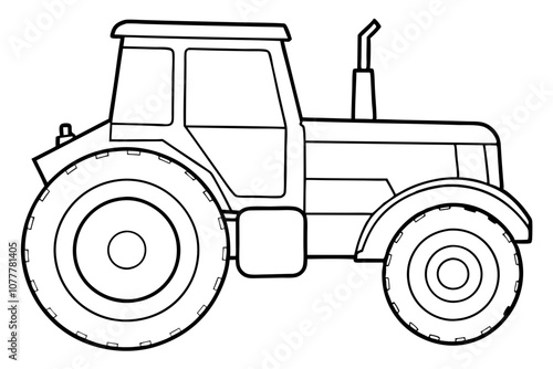 Tractor | isolated vector illustration on white background