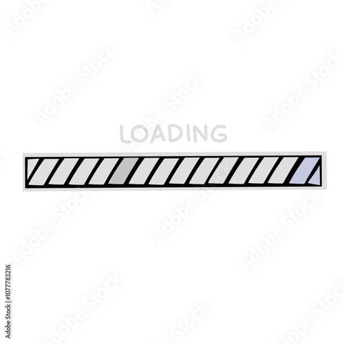 Loading bar vector icon