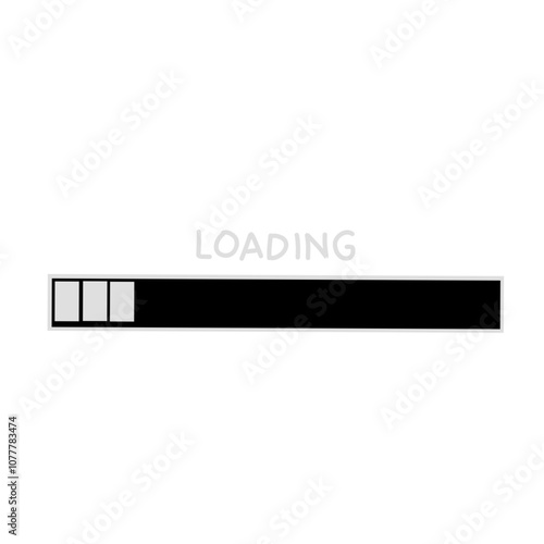 Loading bar vector icon