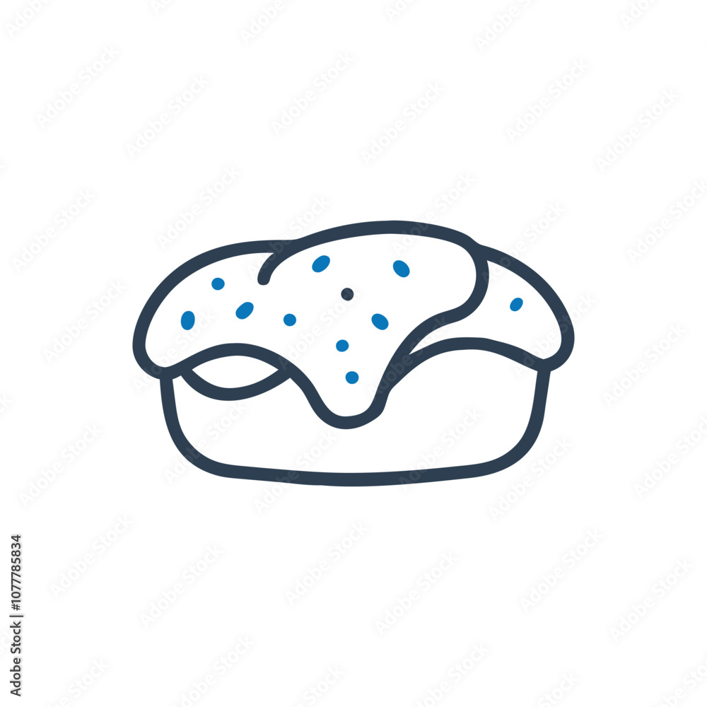 Deli Sub Sandwich Icon Deli Sub Sandwich Icon