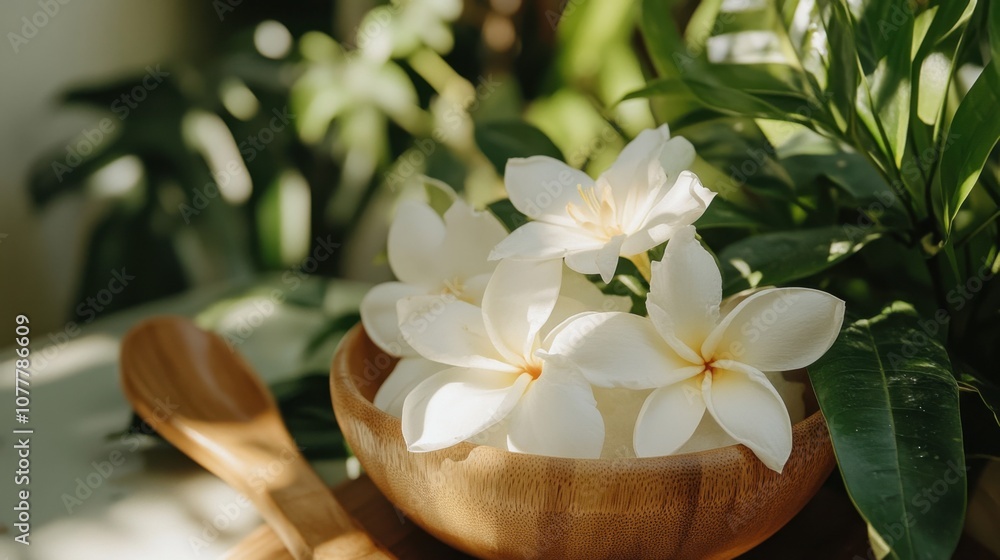 Fototapeta premium コロンビアの花祭りをテーマにしたトロピカルフラワーを使ったミニマリストなフラットレイ