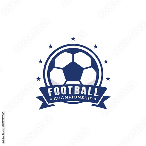 Football soccer logo template vector illustration